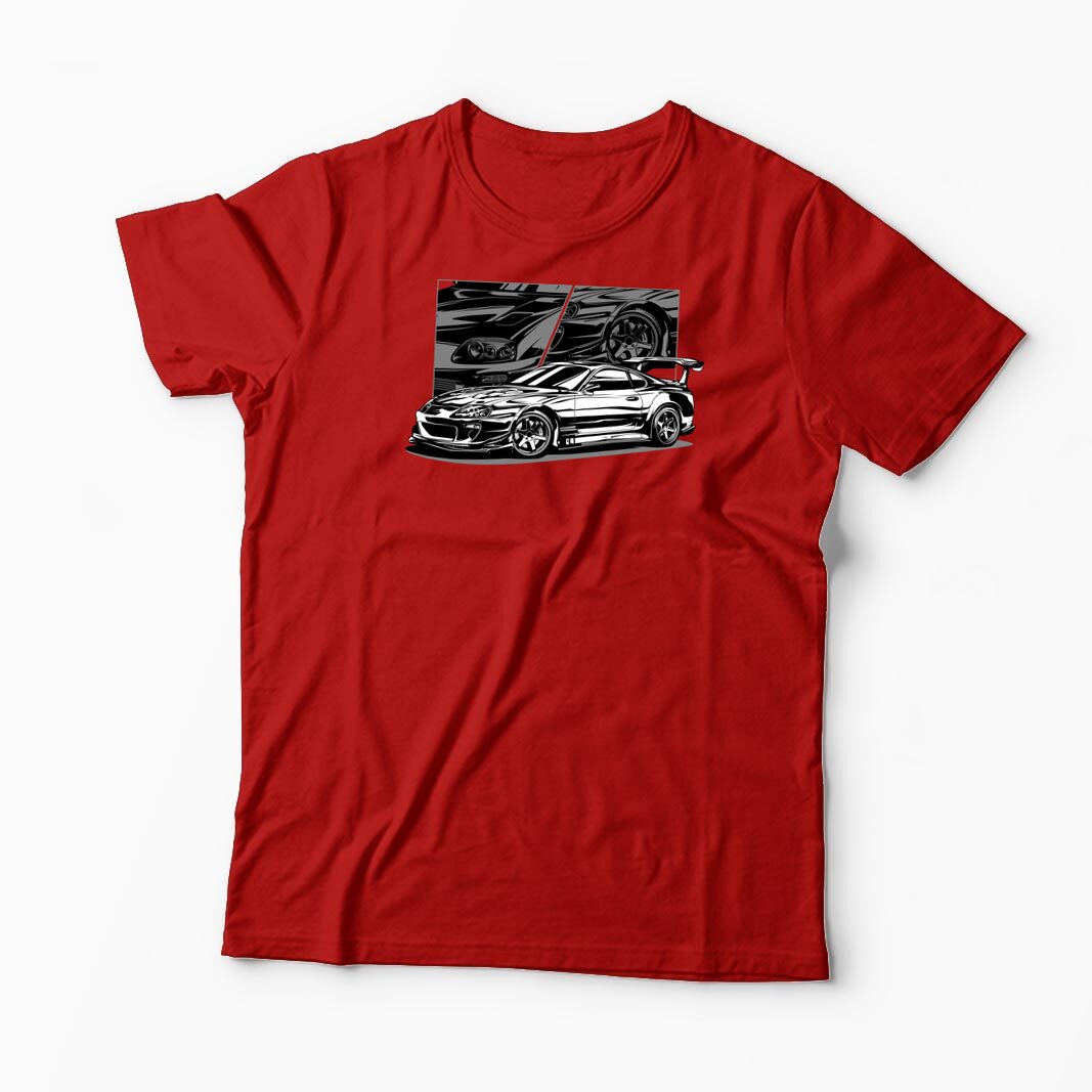 Tricou Personalizat Toyota Supra - Bărbați-Roșu