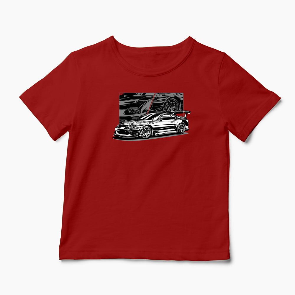 Tricou Personalizat Toyota Supra - Copii-Roșu