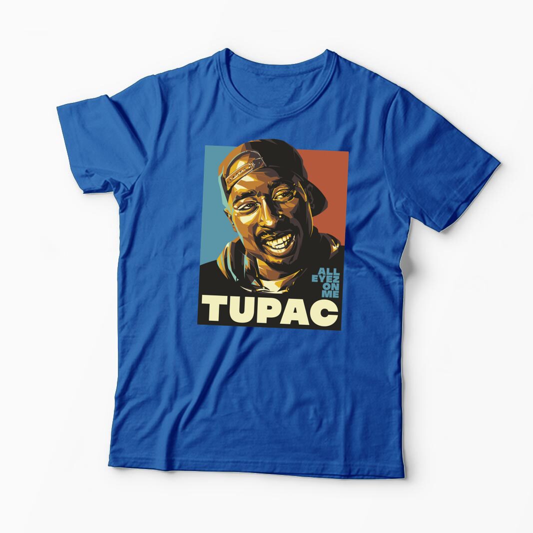Tricou Personalizat Tupac All Eyez On Me - Bărbați-Albastru Regal