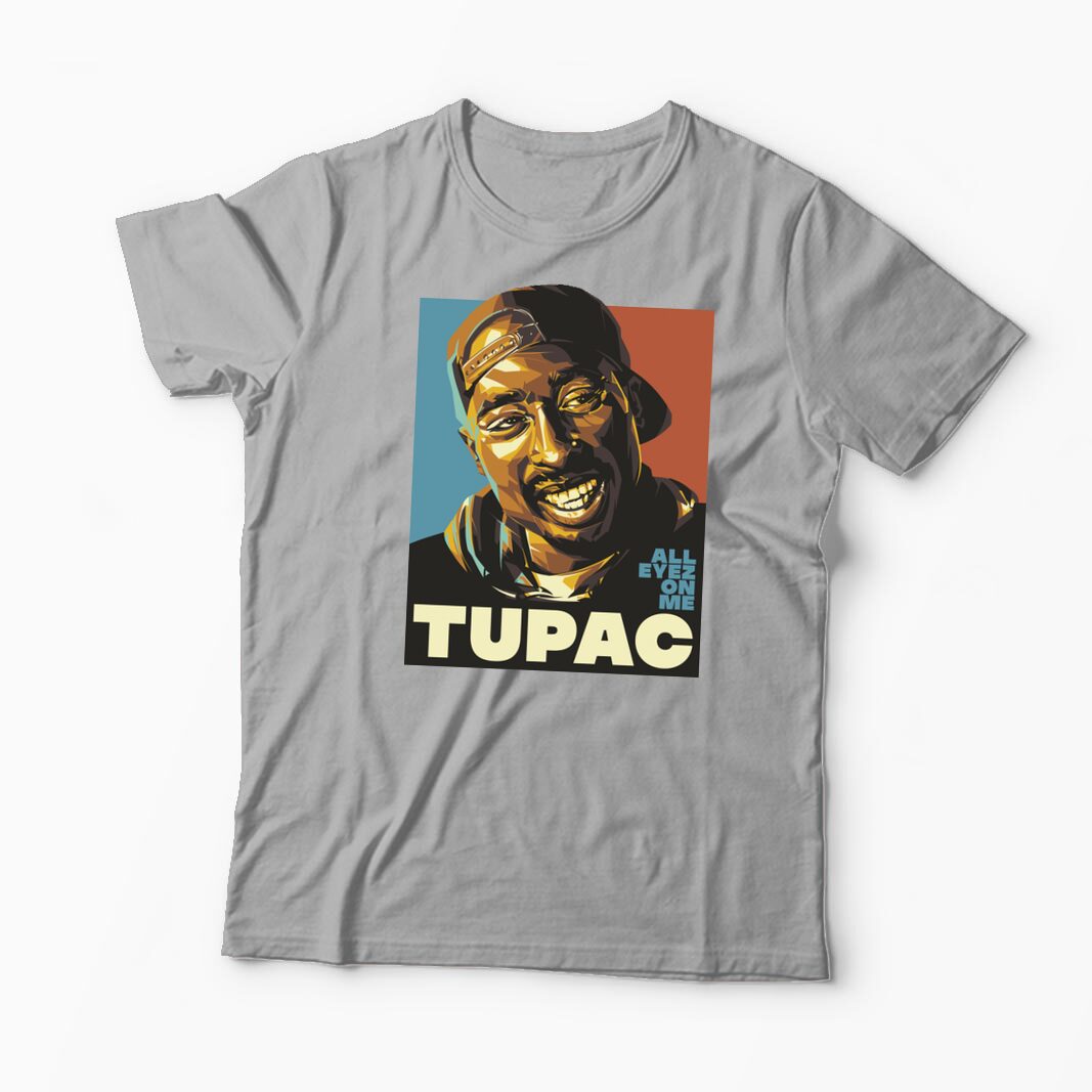 Tricou Personalizat Tupac All Eyez On Me - Bărbați-Gri