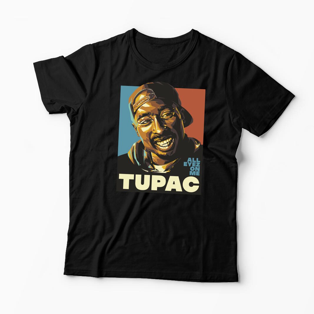 Tricou Personalizat Tupac All Eyez On Me - Bărbați-Negru