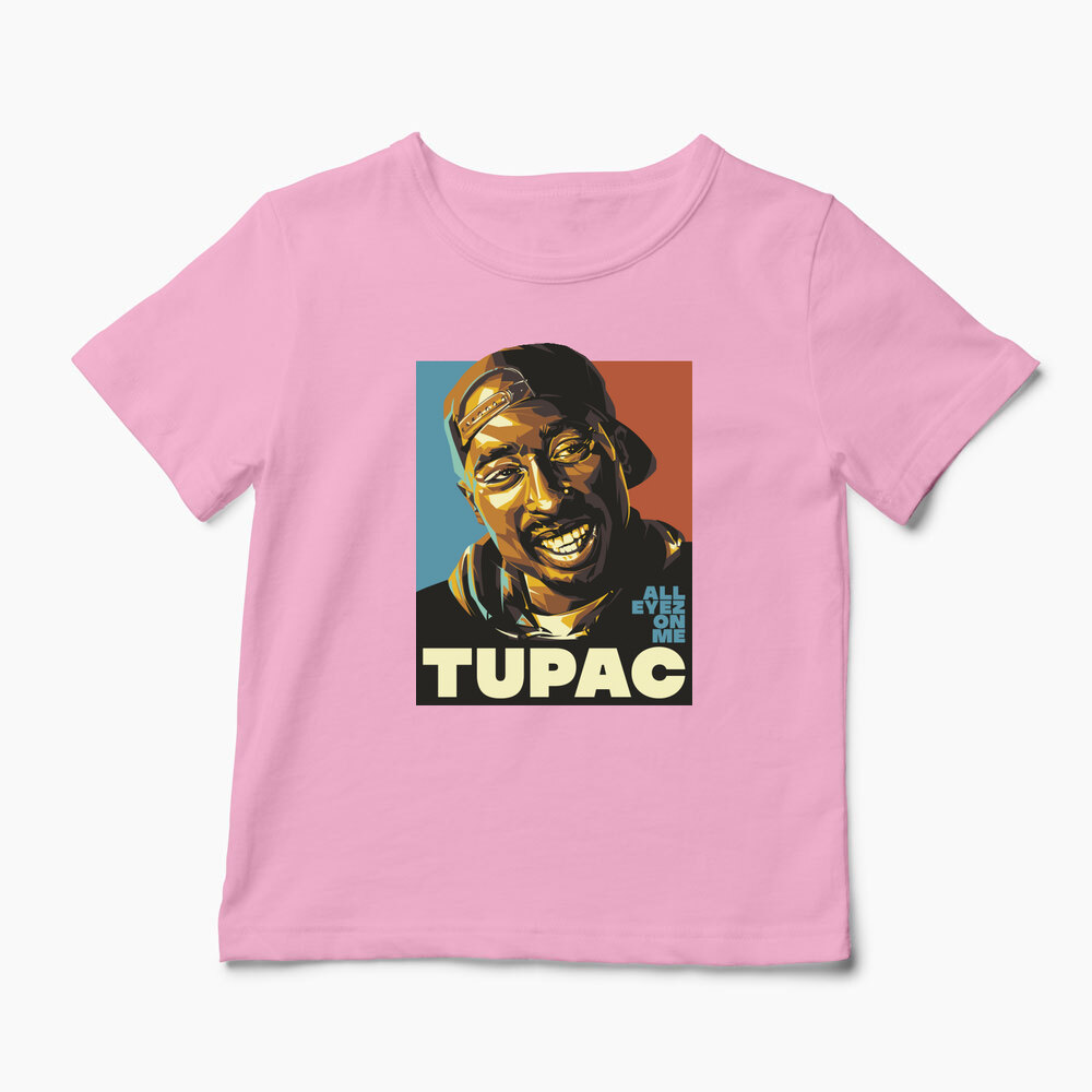 Tricou Personalizat Tupac All Eyez On Me - Copii-Roz