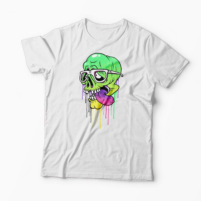 Tricou Personalizat Craniu Colorat 