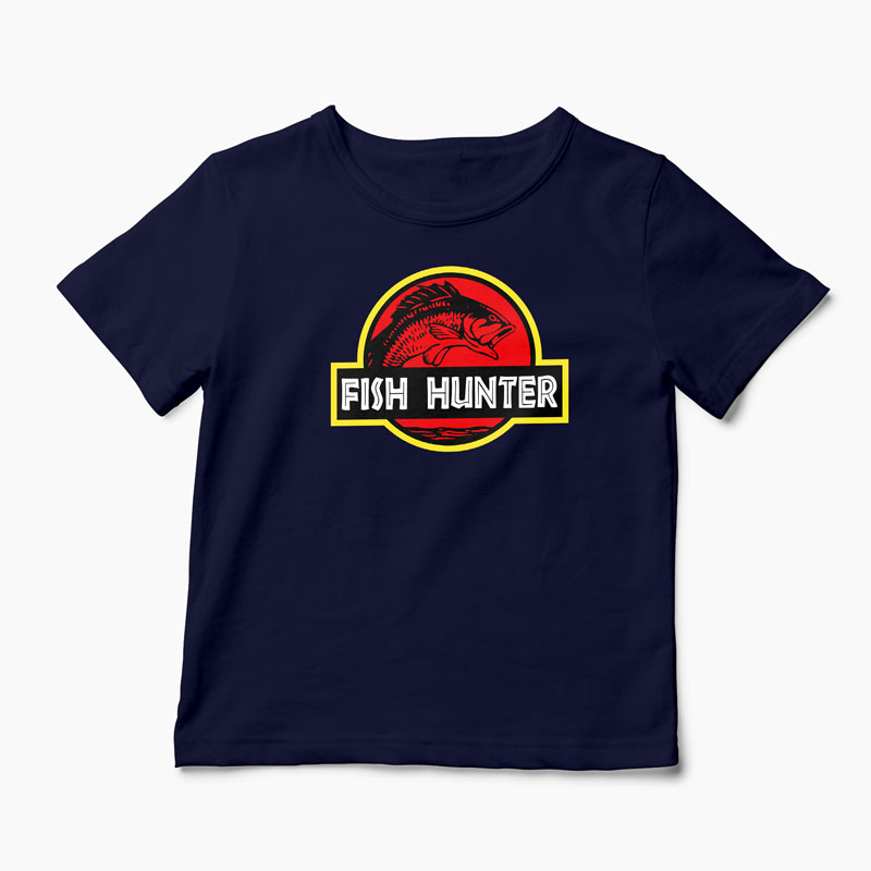 Tricou Pescar - Vânător de Pești - Copii-Bleumarin