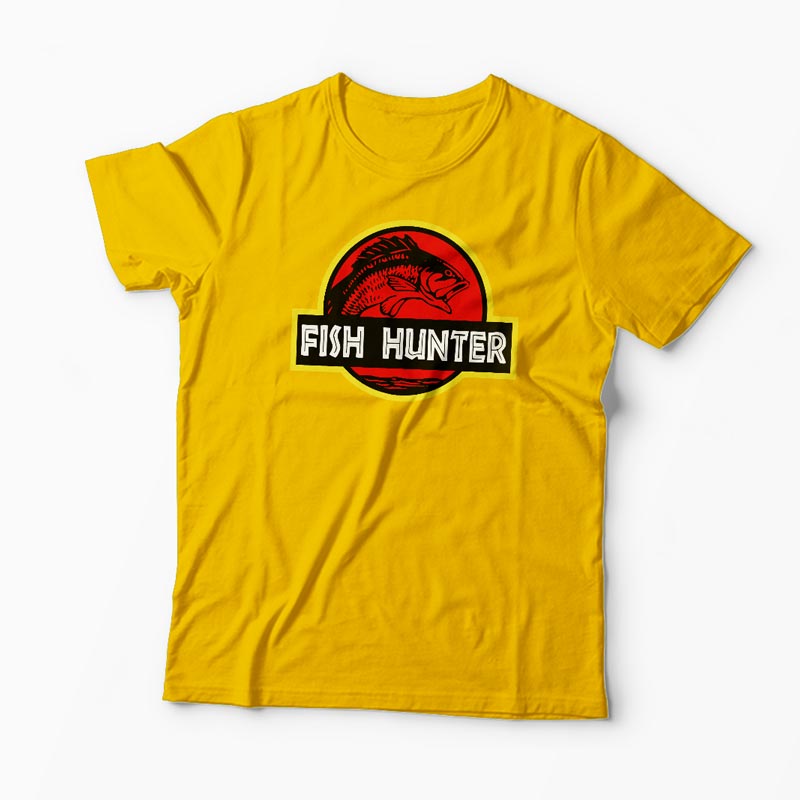 Tricou Pescar - Vânător de Pești - Bărbați-Galben