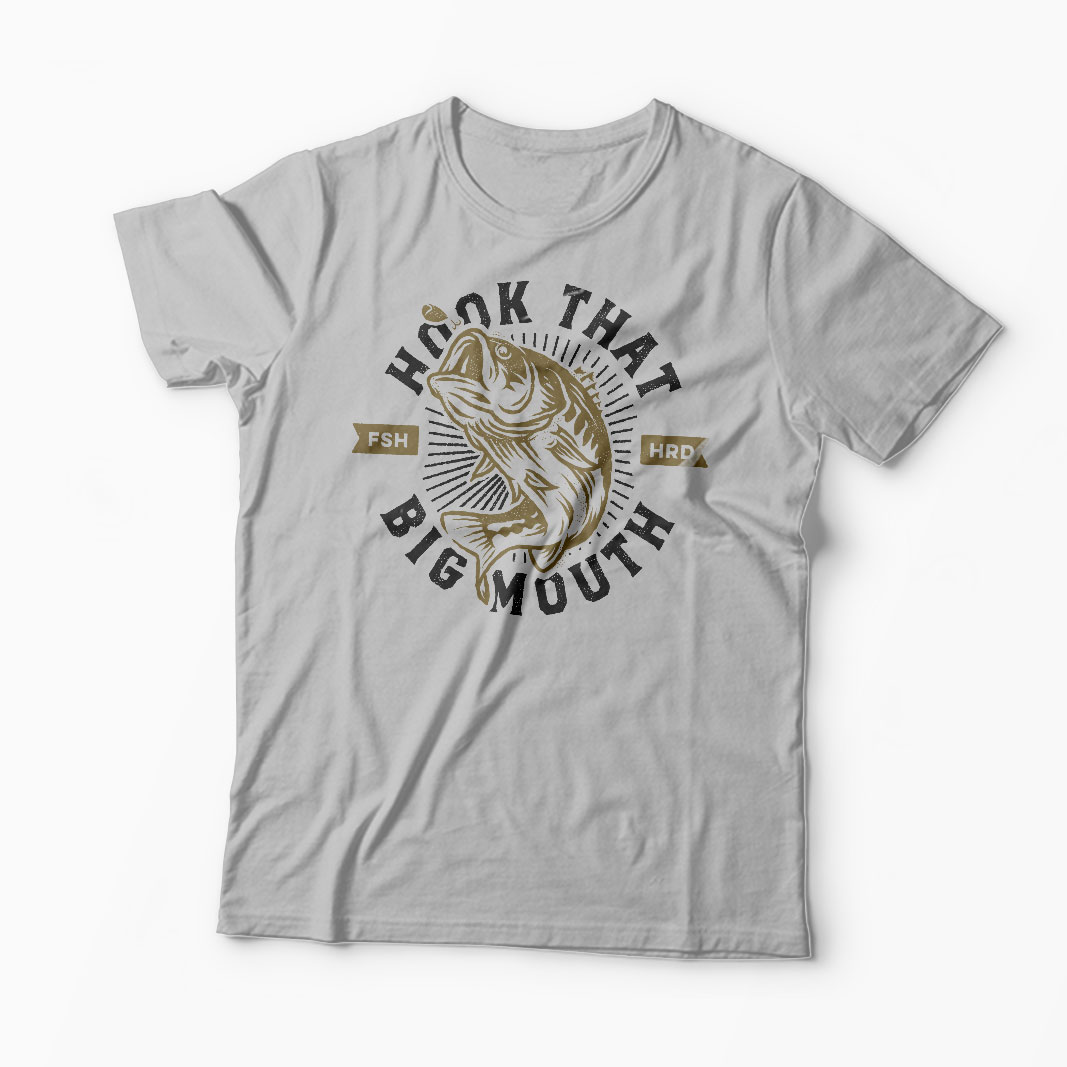 Tricou Pescuit - Hook That Big Mouth - Bărbați-Gri