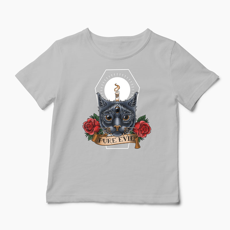 Tricou Pisica Pure Evil - Copii-Gri