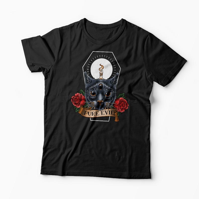 Tricou Pisica Pure Evil - Bărbați-Negru