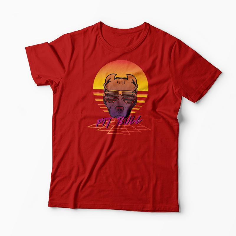 Tricou Pit Bull - Bărbați-Roșu