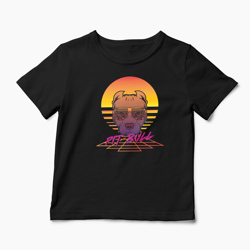 Tricou Pit Bull - Copii-Negru