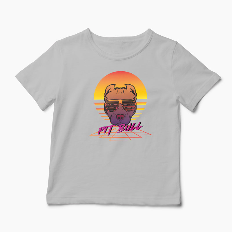 Tricou Pit Bull - Copii-Gri