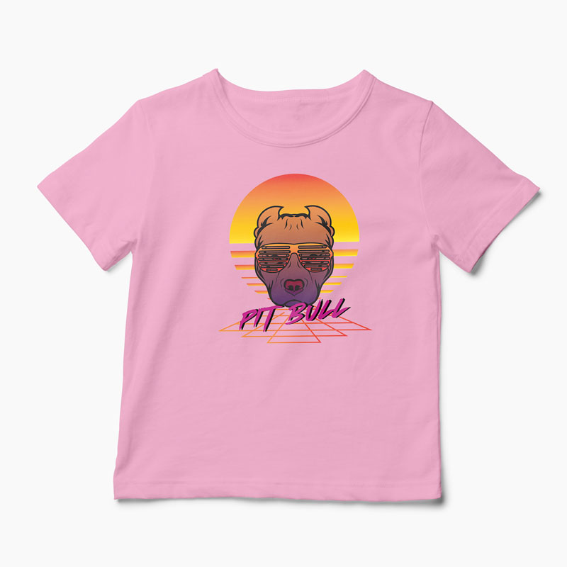 Tricou Pit Bull - Copii-Roz