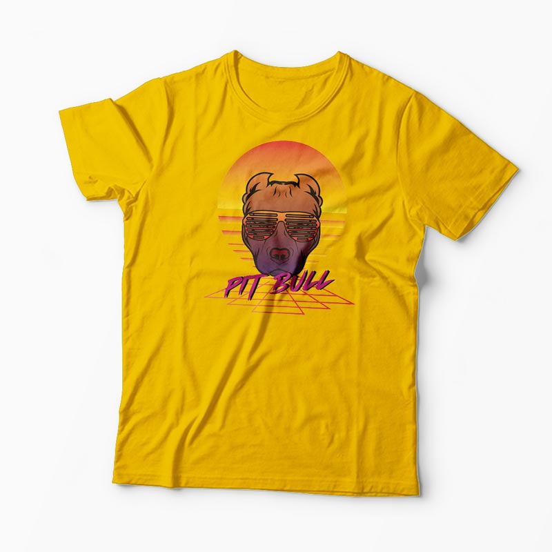 Tricou Pit Bull - Bărbați-Galben