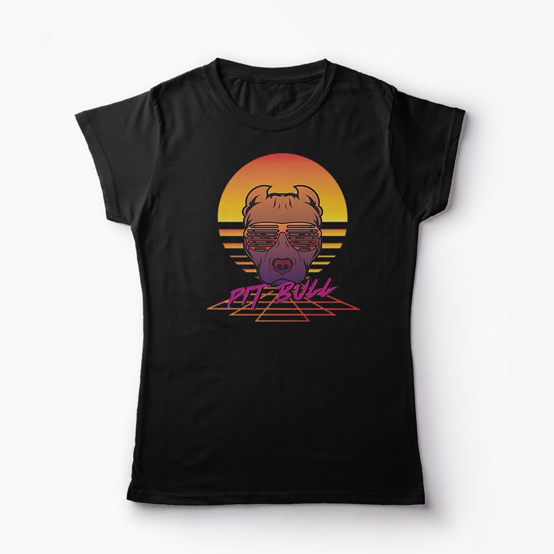 Tricou Pit Bull - Femei-Negru
