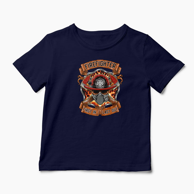 Tricou Pompier - Copii-Bleumarin