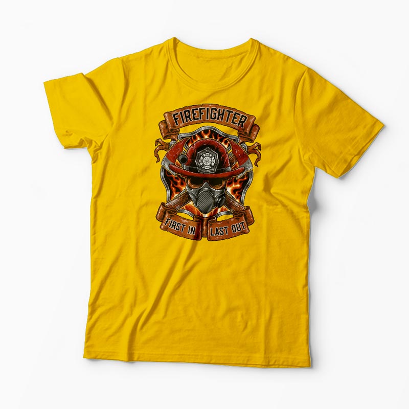 Tricou Pompier - Bărbați-Galben