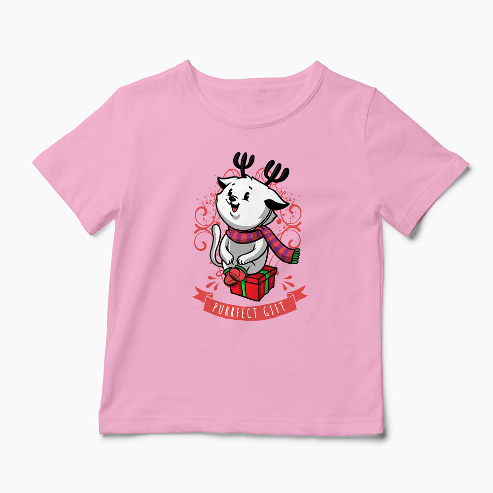 Tricou Purrfect Gift - Copii-Roz