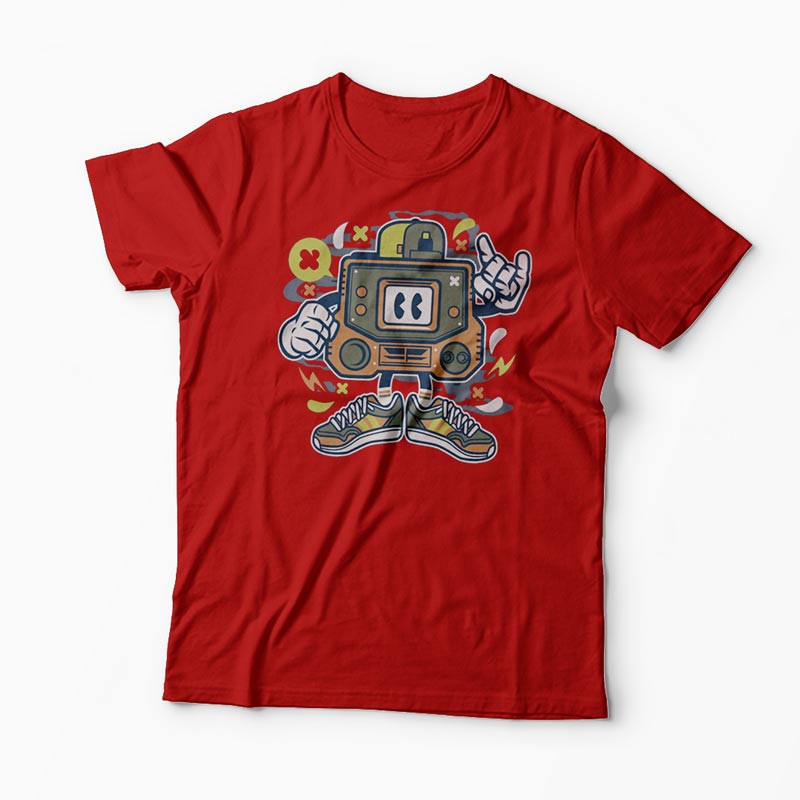 Tricou Retro Gamer - Bărbați-Roșu