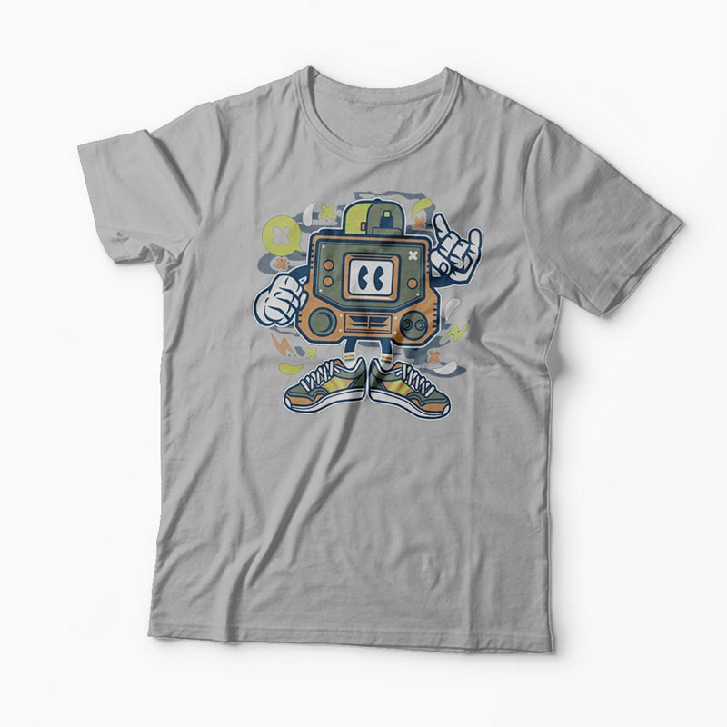 Tricou Retro Gamer - Bărbați-Gri