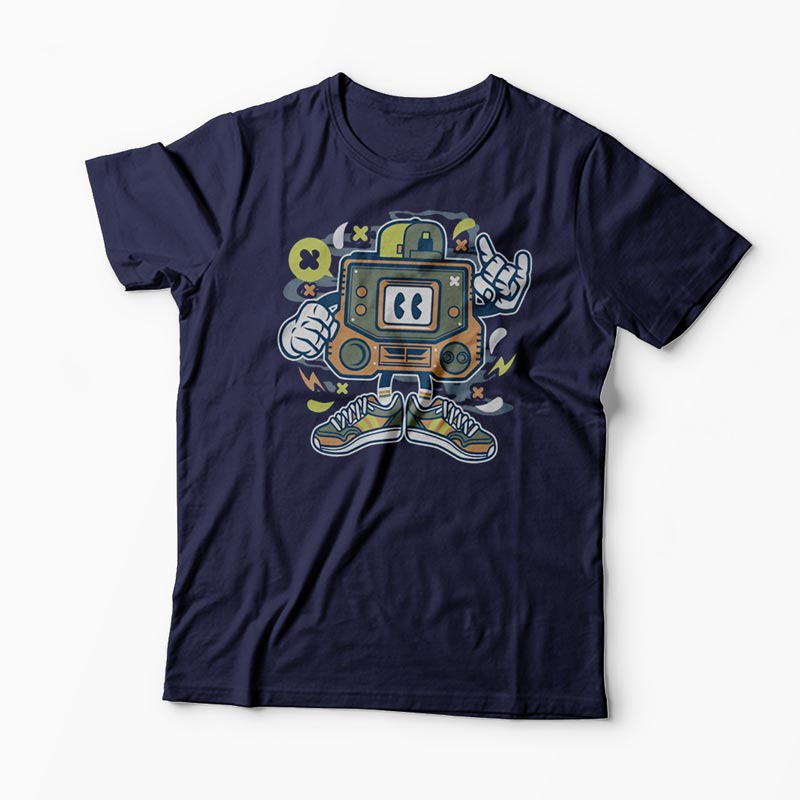 Tricou Retro Gamer - Bărbați-Bleumarin