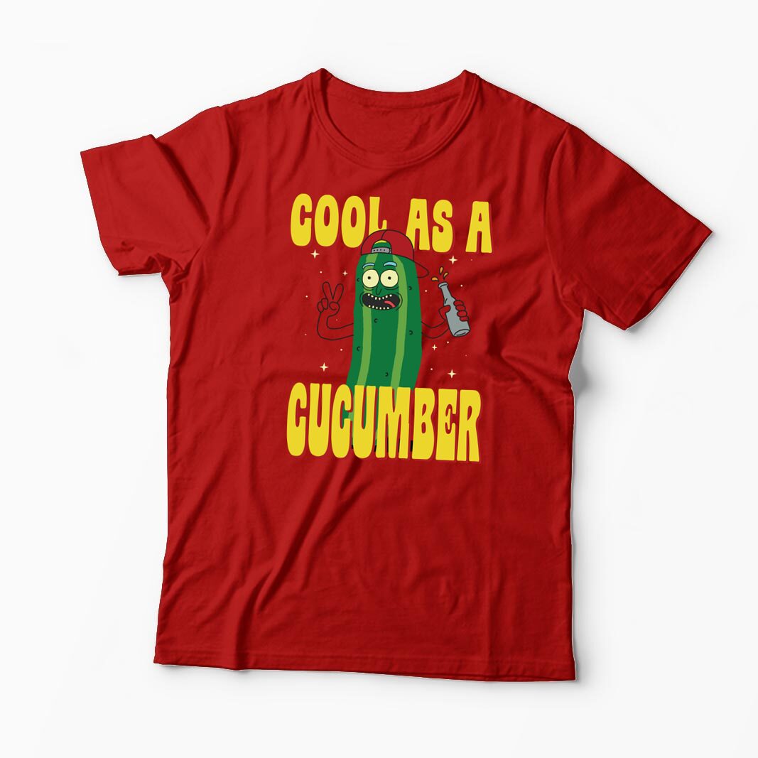 Tricou Rick and Morty Cool As A Cucumber - Bărbați-Roșu