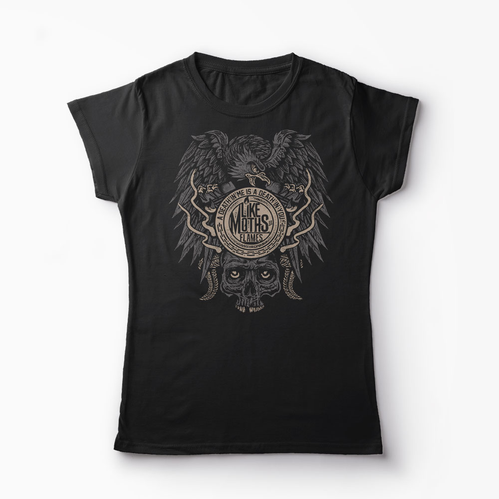 Tricou Rock - Like Moths to Flames - Femei-Negru