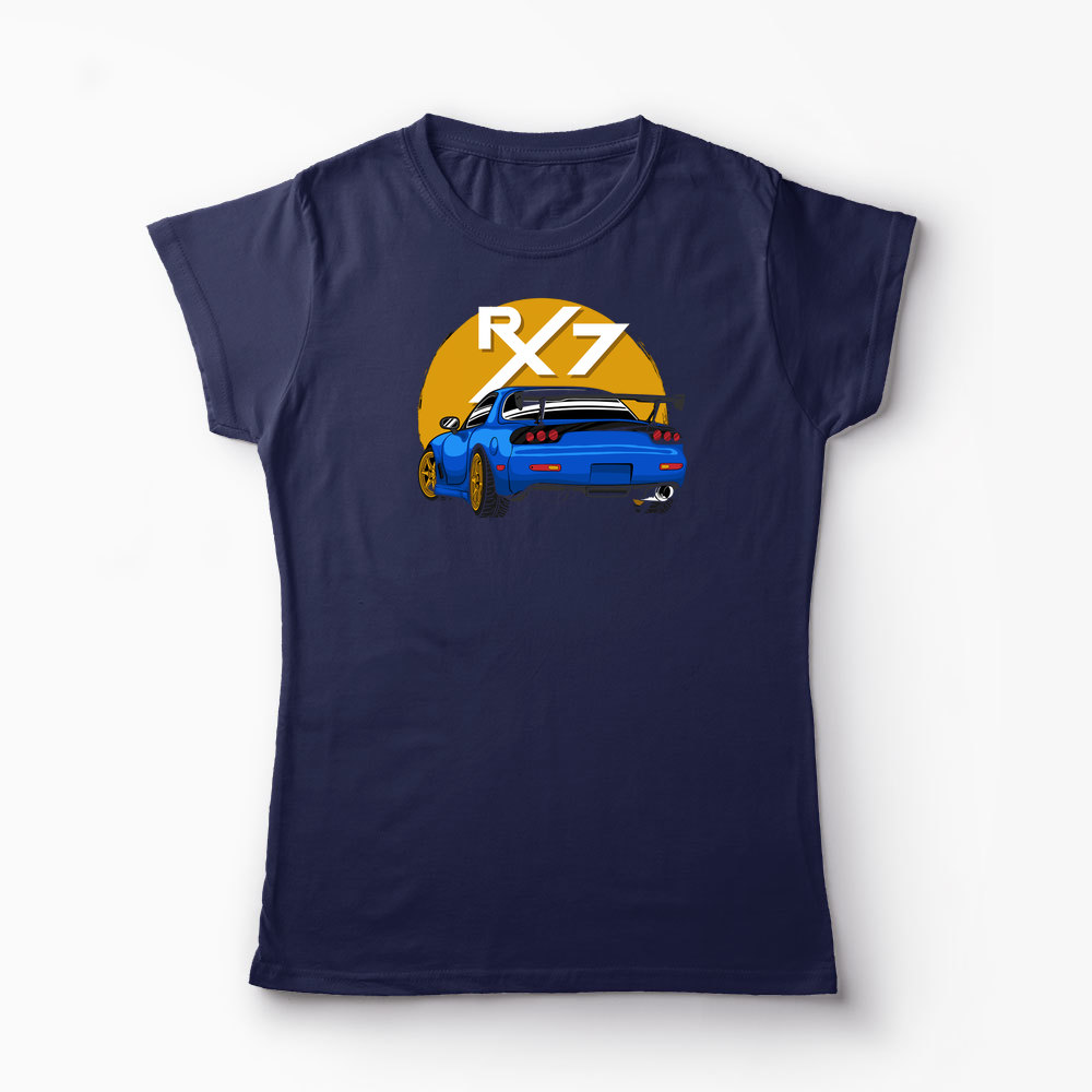 Tricou RX7 JDM Legendar - Femei-Bleumarin