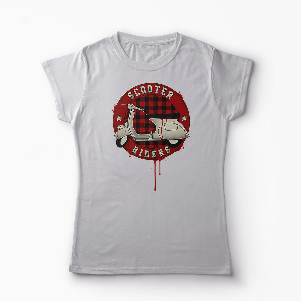Tricou Scooter Riders  - Femei-Gri