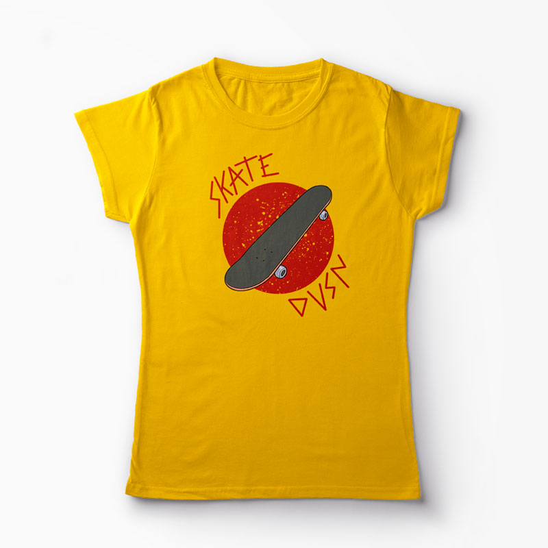 Tricou Skateboard Division - Femei-Galben