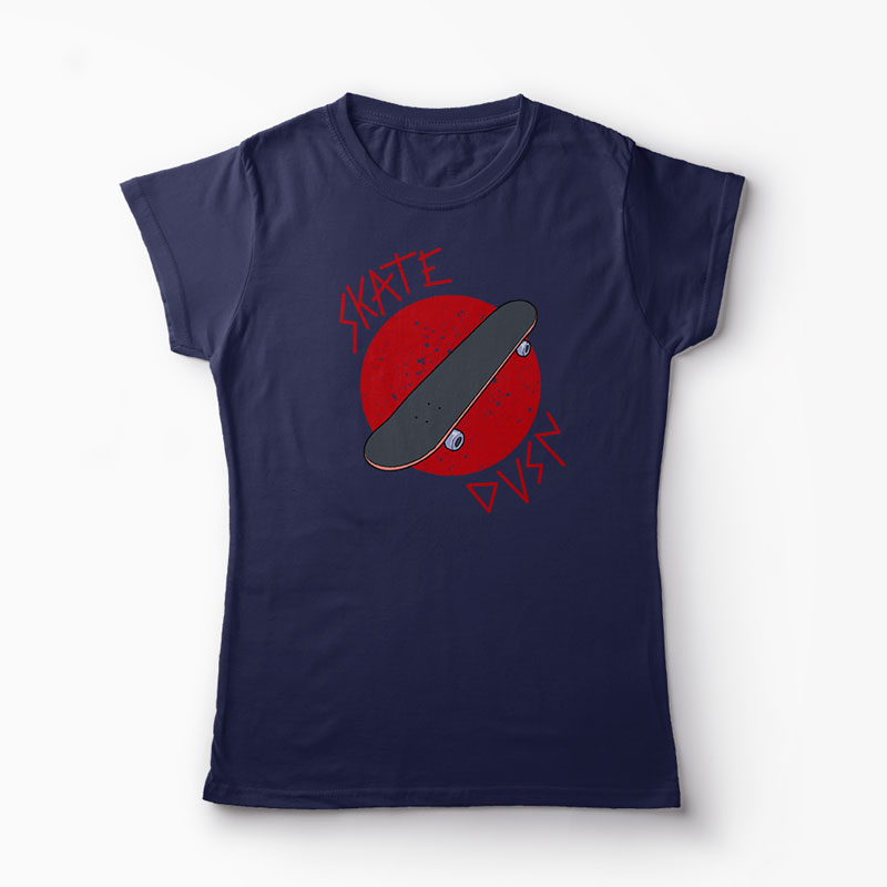 Tricou Skateboard Division - Femei-Bleumarin