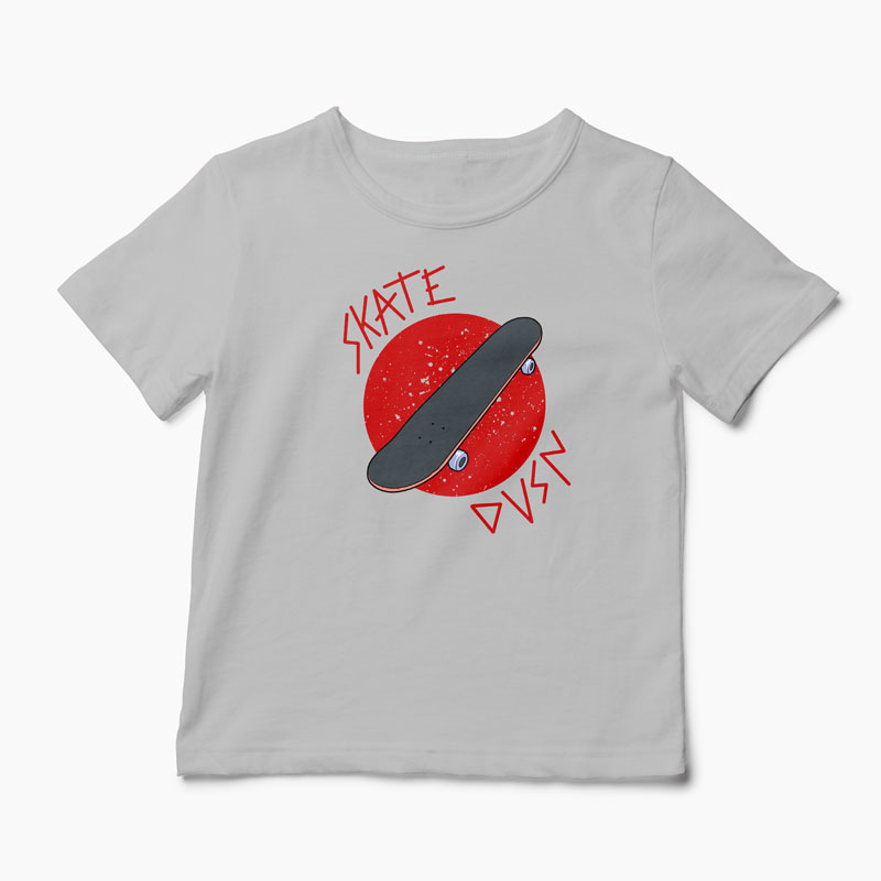 Tricou Skateboard Division - Copii-Gri