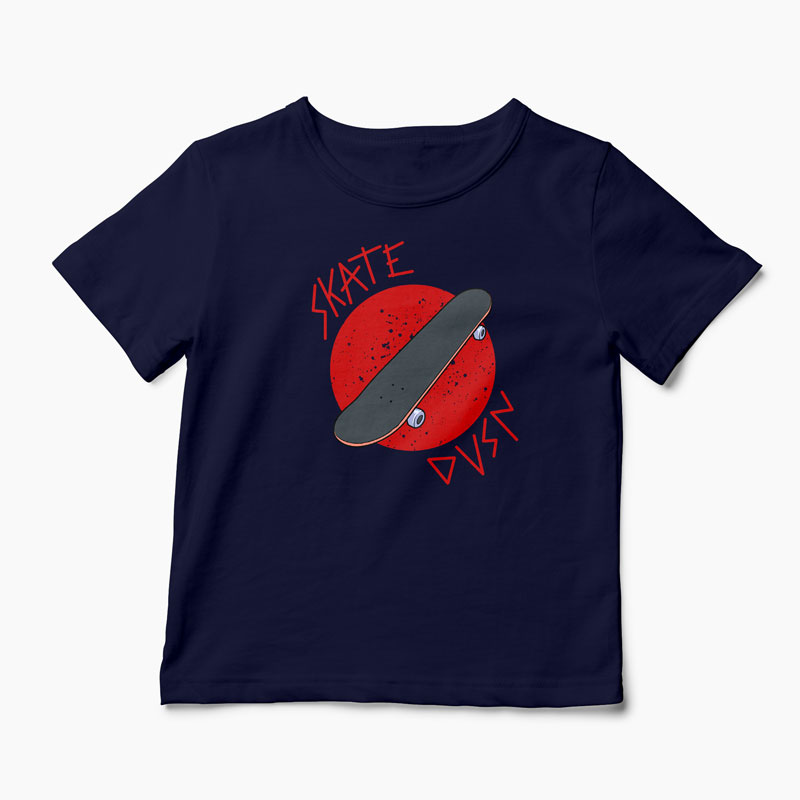 Tricou Skateboard Division - Copii-Bleumarin