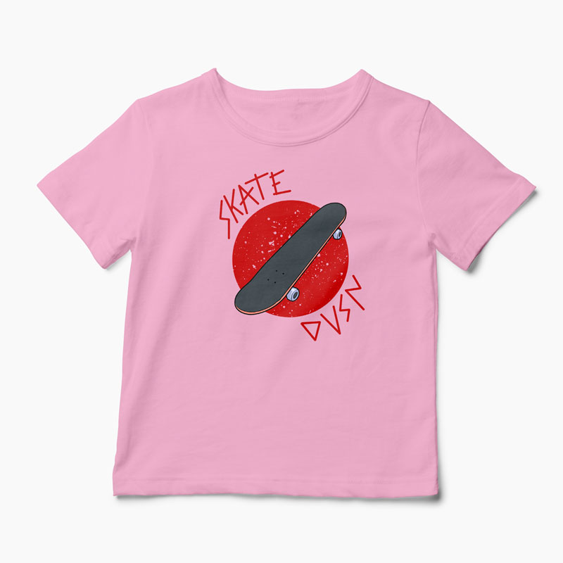 Tricou Skateboard Division - Copii-Roz