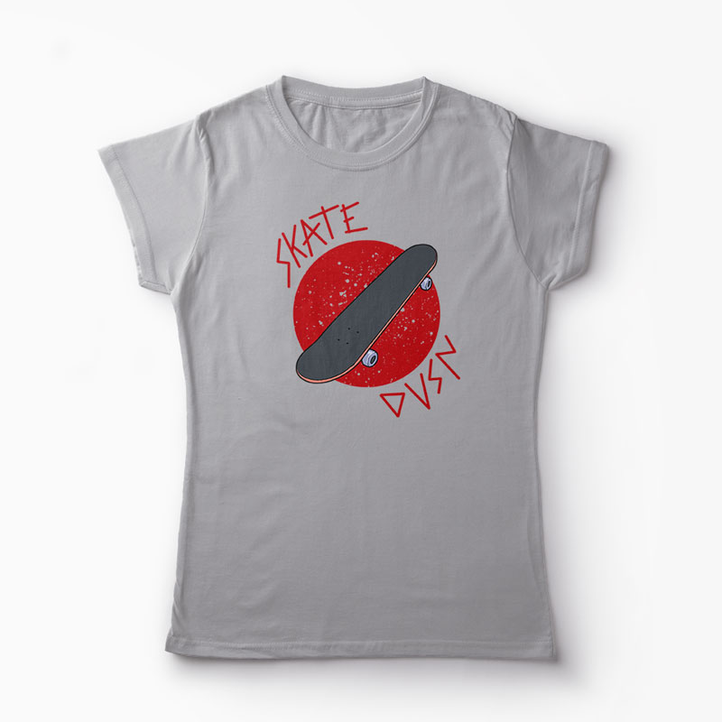 Tricou Skateboard Division - Femei-Gri