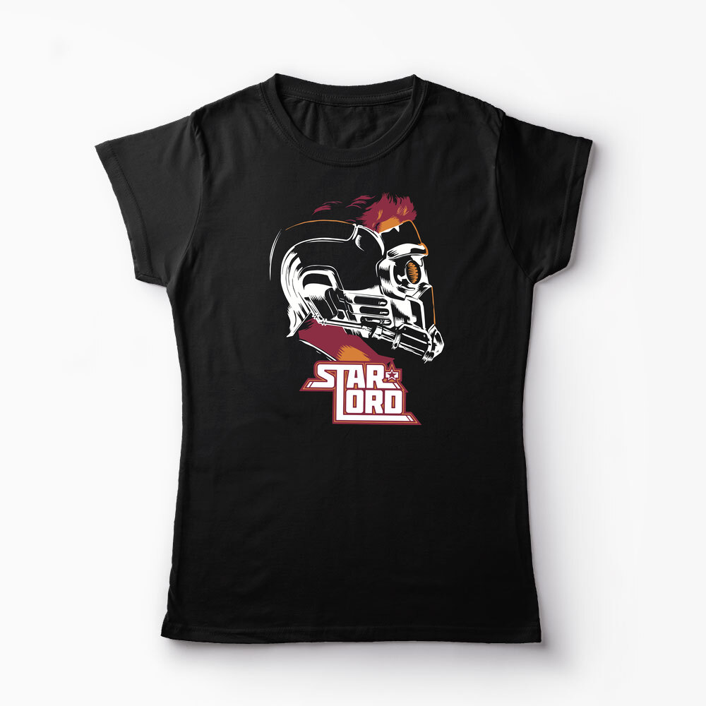 Tricou Star Lord Mask - Femei-Negru