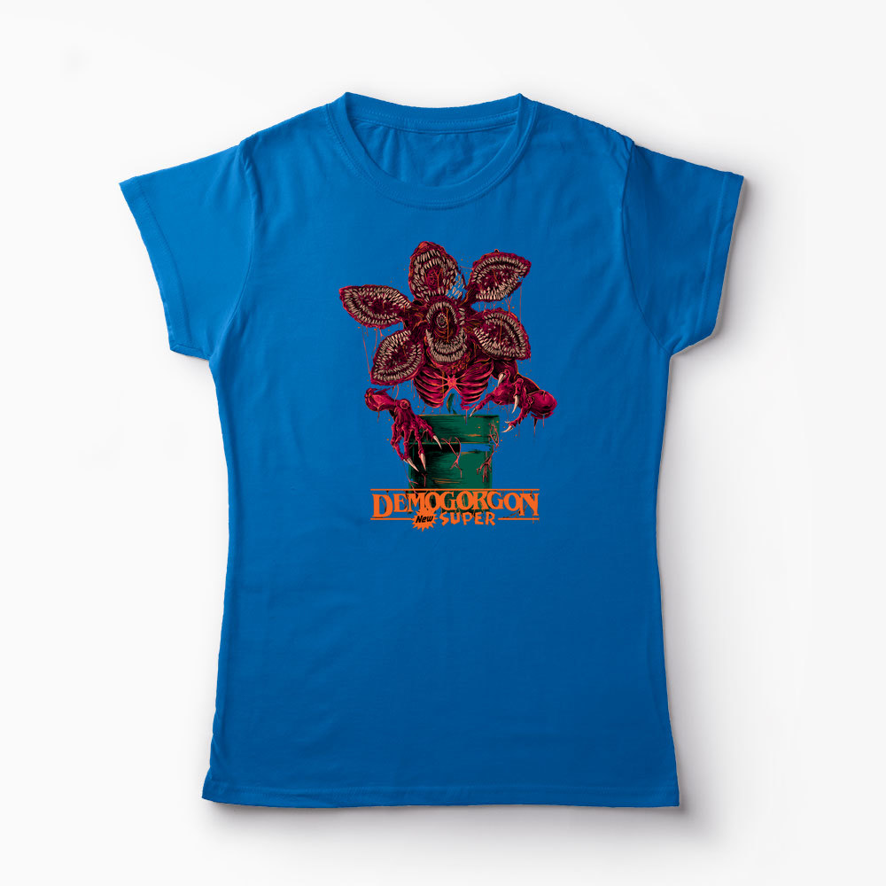 Tricou Stranger Things Demogorgon Super - Femei-Albastru Regal