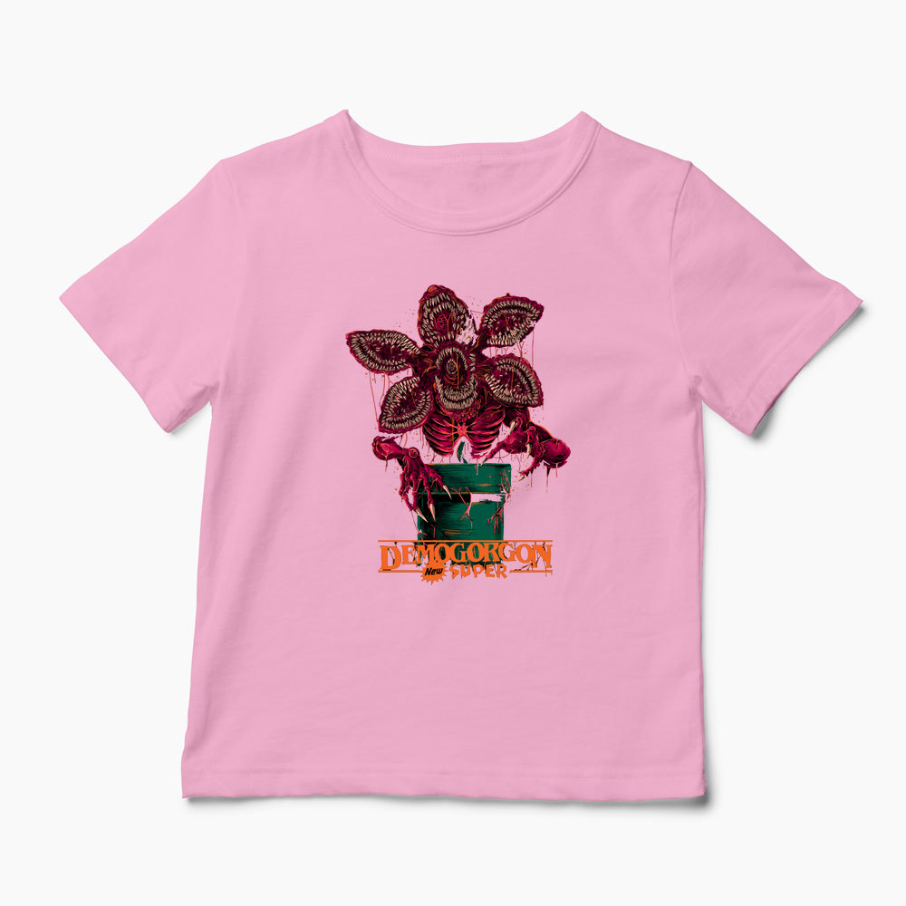 Tricou Stranger Things Demogorgon Super - Copii-Roz