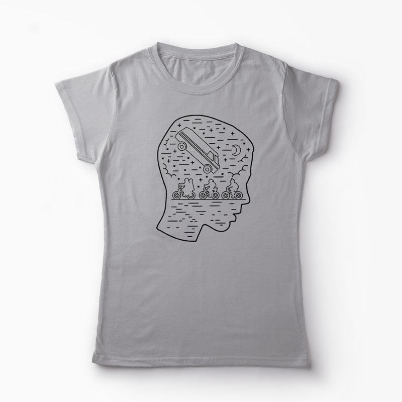 Tricou Stranger Things Team Eleven - Femei-Gri