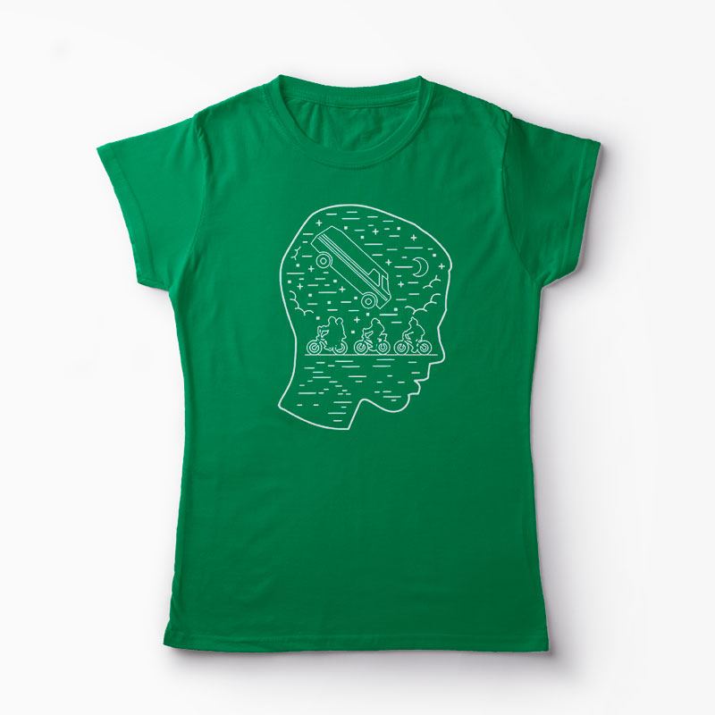 Tricou Stranger Things Team Eleven - Femei-Verde