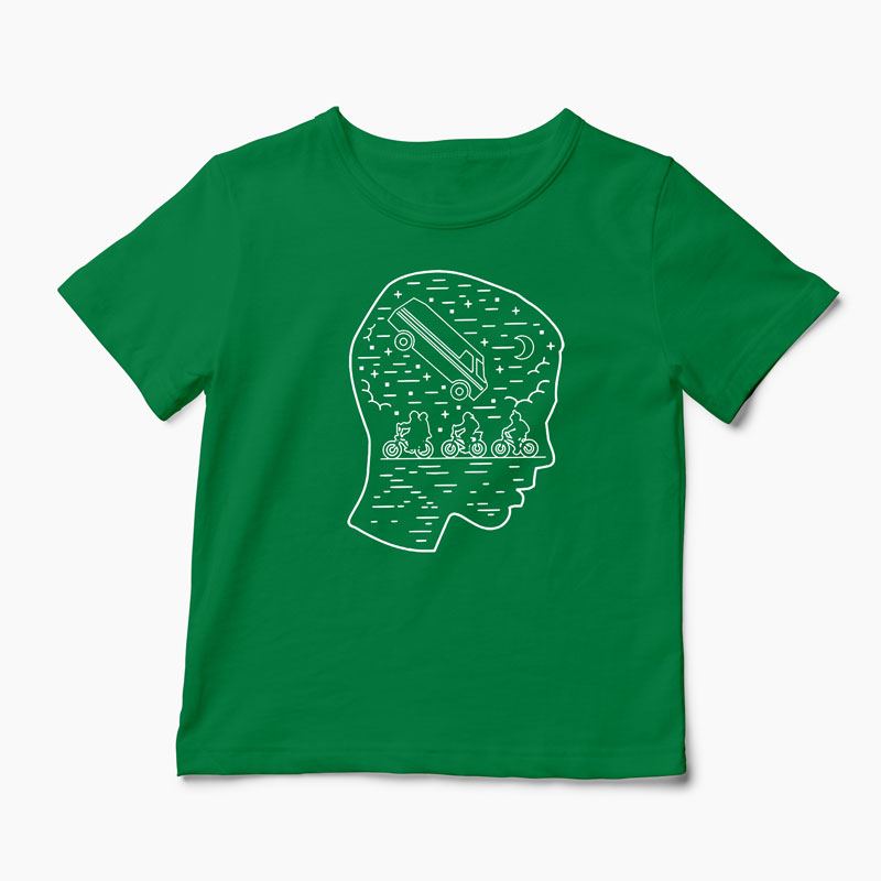 Tricou Stranger Things Team Eleven - Copii-Verde