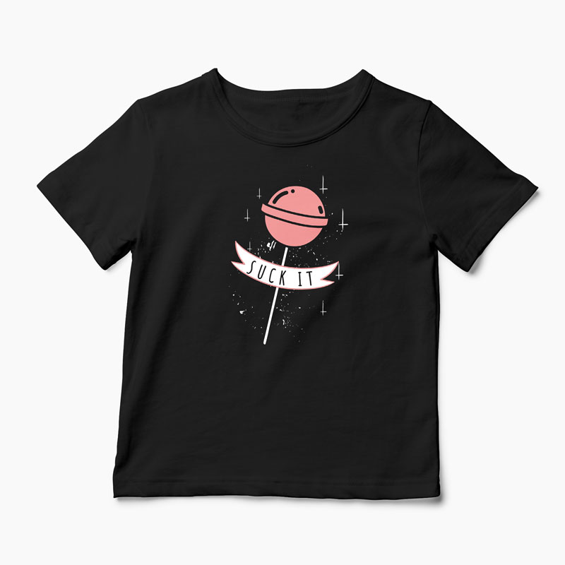 Tricou Suck It - Copii-Negru