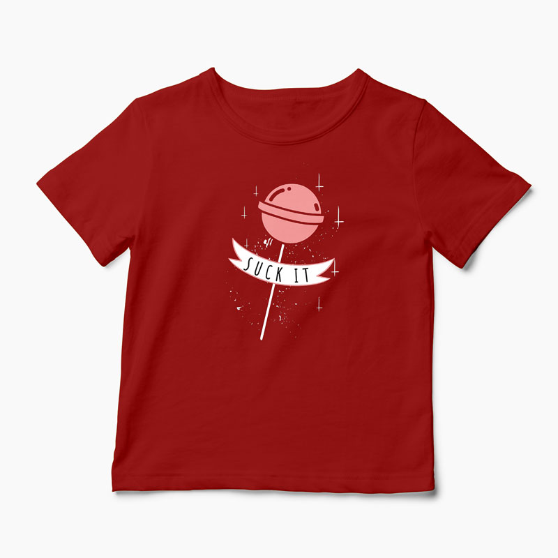 Tricou Suck It - Copii-Roșu