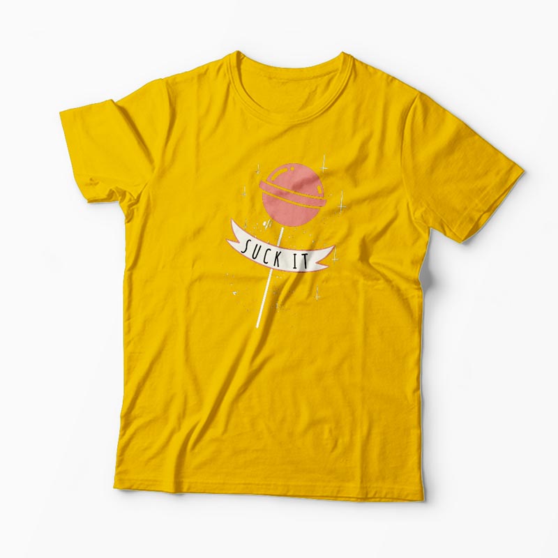 Tricou Suck It - Bărbați-Galben