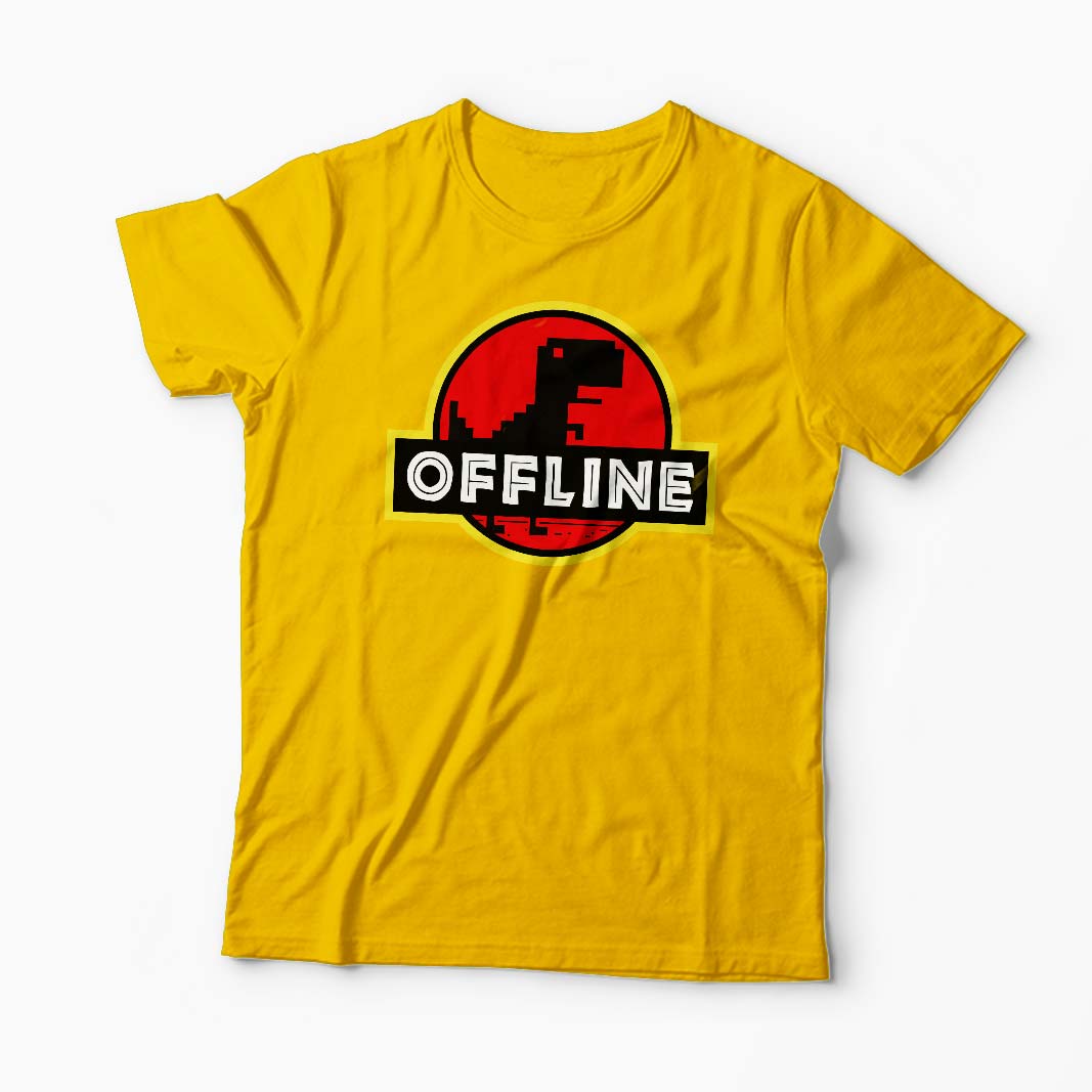Tricou T-Rex Offline - Bărbați-Galben