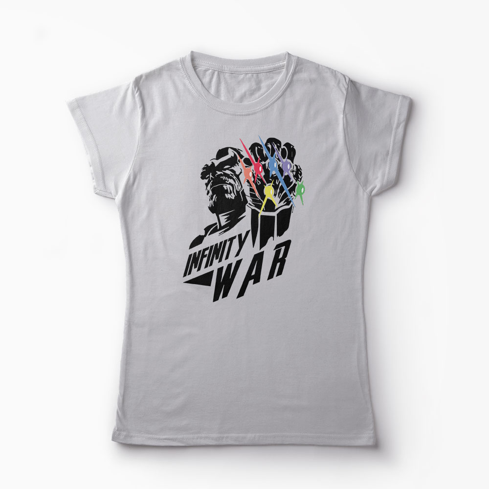 Tricou Thanos Infinity War Marvel - Femei-Gri