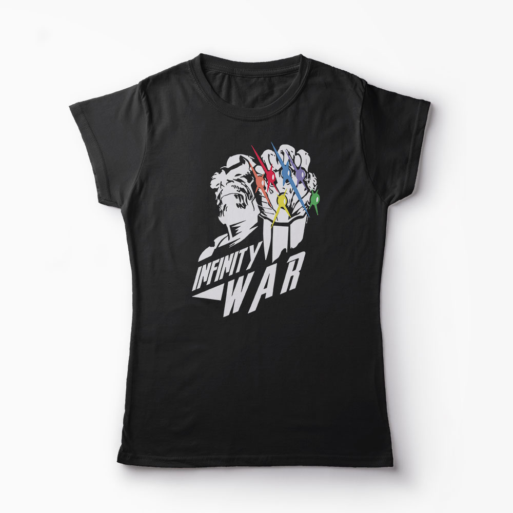 Tricou Thanos Infinity War Marvel - Femei-Negru