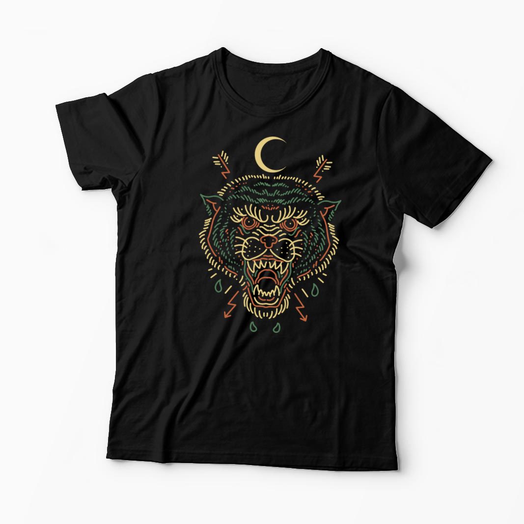Tricou Tigru Luptător - Bărbați-Negru