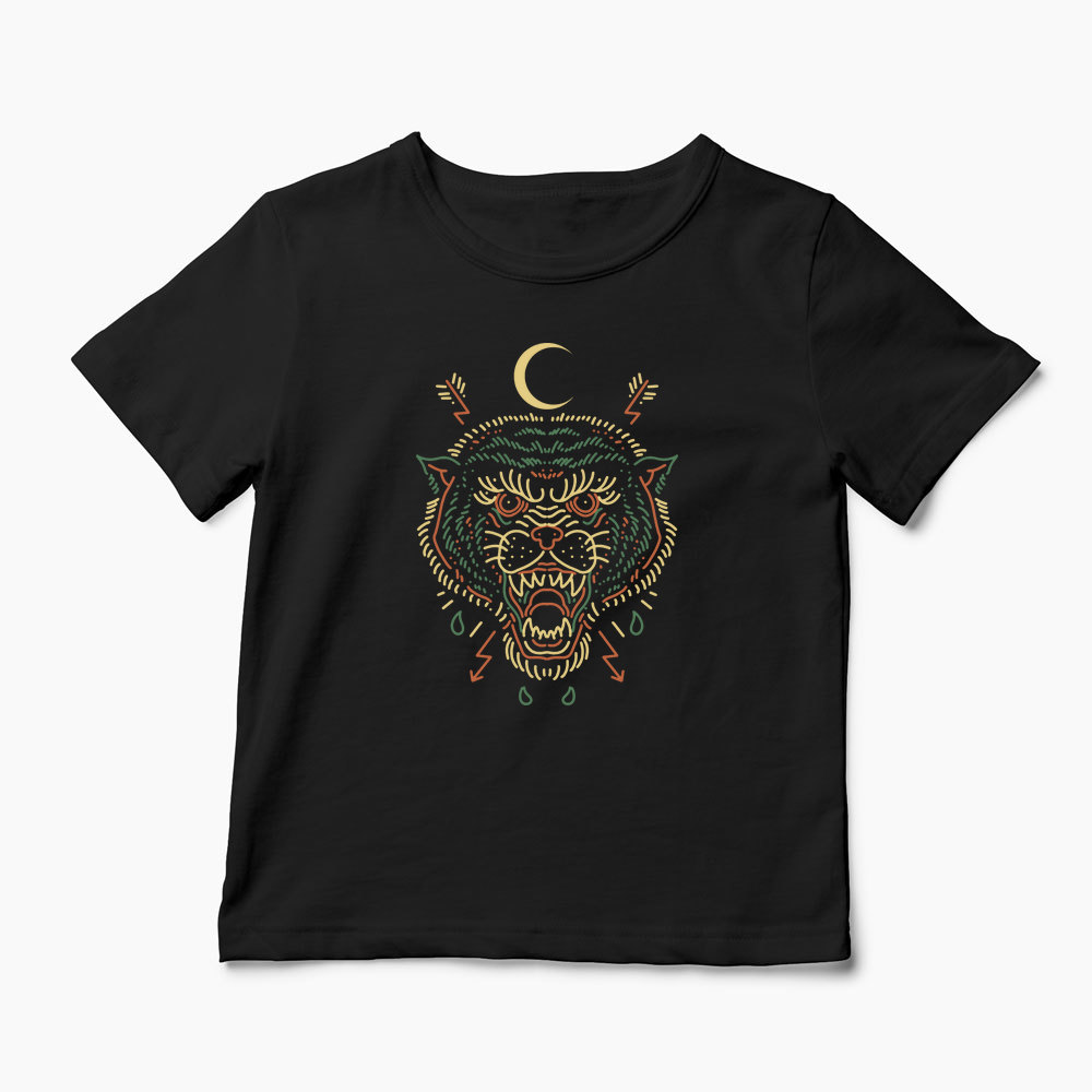 Tricou Tigru Luptător - Copii-Negru