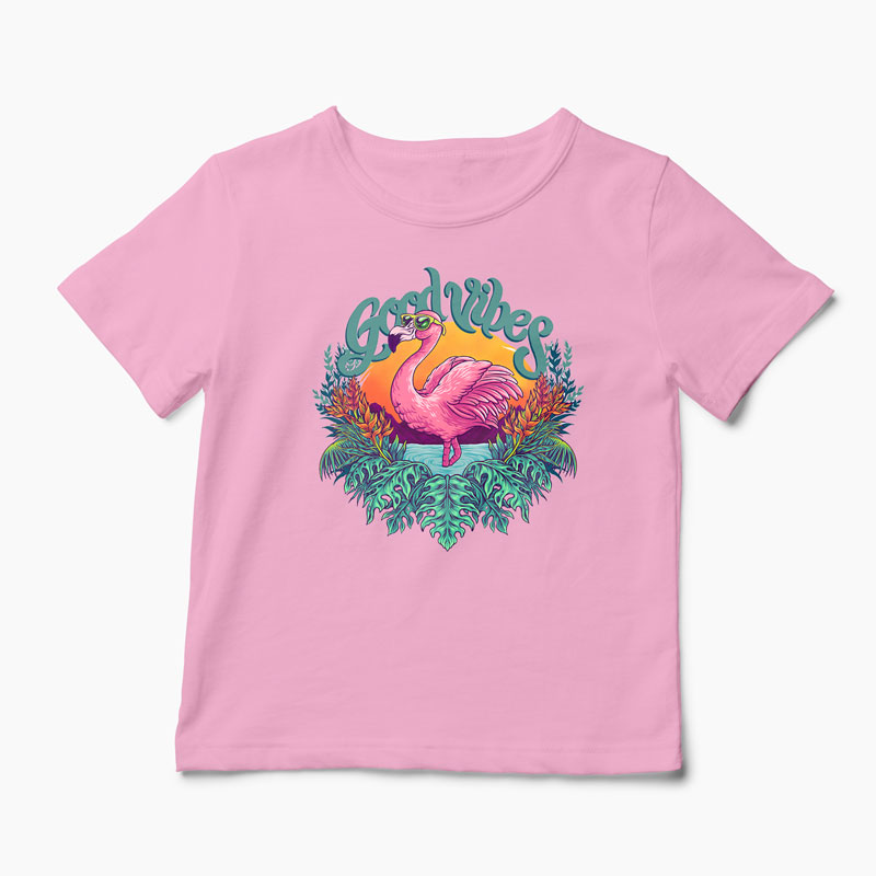 Tricou Tropical Flamingo - Copii-Roz