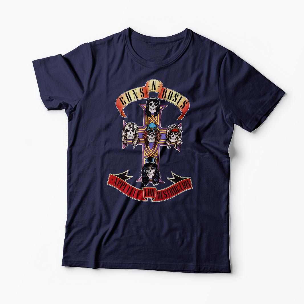 Tricou Trupa Rock - Guns N Roses - Bărbați-Bleumarin